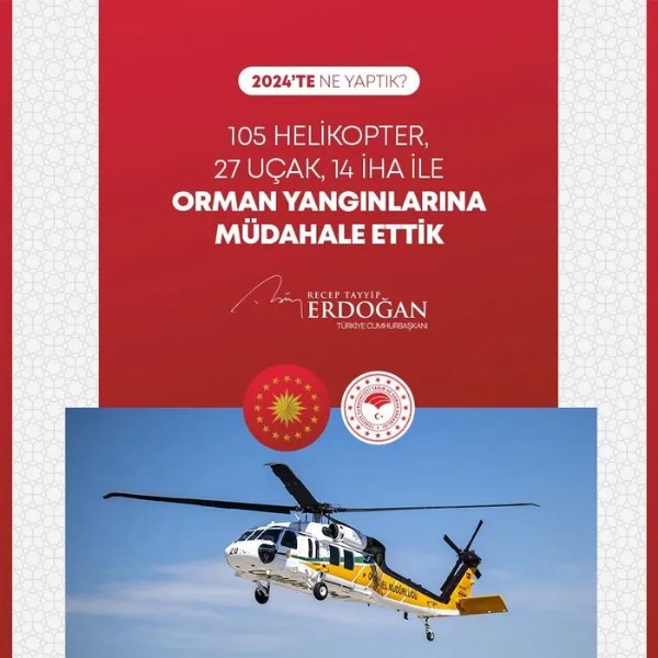 Cumhurbaşkanı Erdoğan, 2024'te yapılan hizmetleri tek tek paylaştı: Gece gündüz demeden aşkla çalıştık